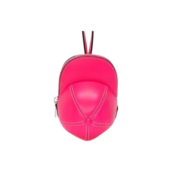 JW Anderson Cow Leather Shoulder Bag Women's Neon Pink