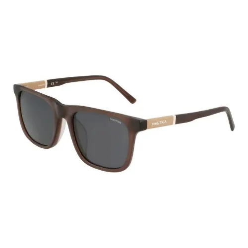 NAUTICA Plate Frame Square Sunglasses Unisex Brown