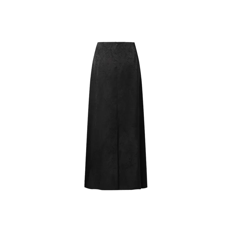 THE SEA LIFE Casual Long Skirt Women's Black Mage-1