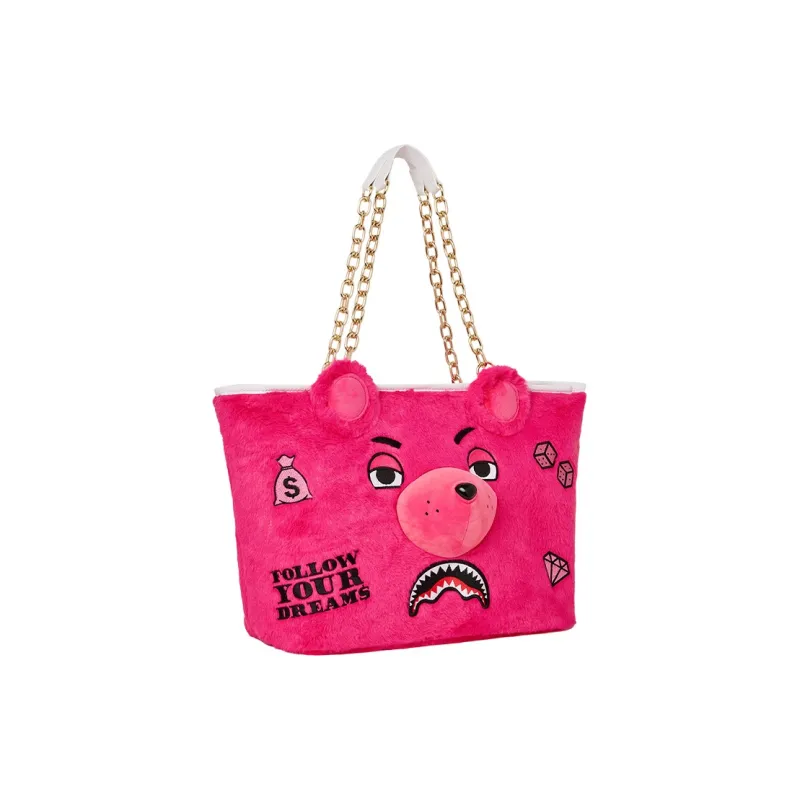 SPRAYGROUND Polyester Tote Bag Shopping Bag Handbag Unisex Pink-1
