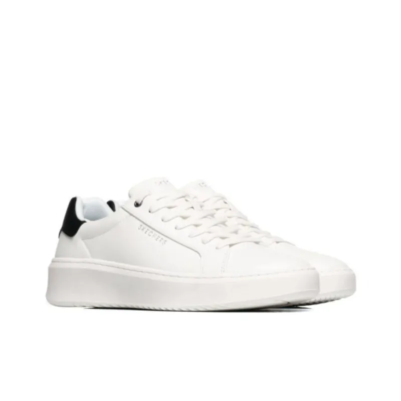 Skechers Street Cushioning Wear Resistant Low Top Skateboard Shoes Men's White-2