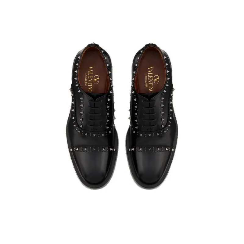 Valentino Rockstud Leather Brogues Women's-4
