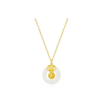 SUCH NICE Colored Glaze Jade Necklaces Women's
