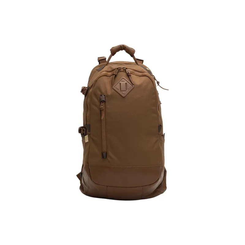 Visvim Nylon And Sheep Leather Backpack Medium Size Unisex Black/Brown/Gray-2