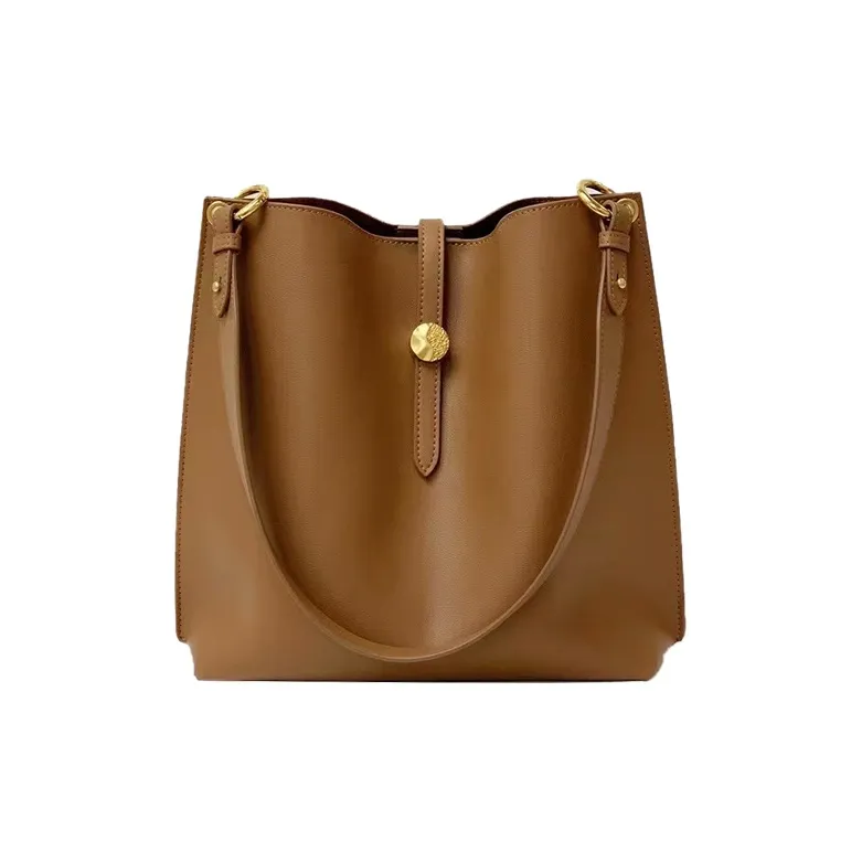 YOCAMU Genuine Leather Tote Bag Shopping Bag Portable Crossbody Bag Shoulder Bag Women's Multicolor-0