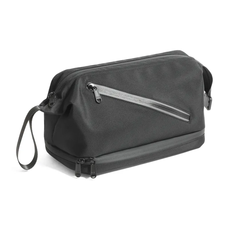 DOSRFINI Oxford Toiletry Bag Medium Size Unisex Black/Blue/Gray-2