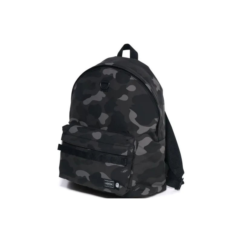 BAPE BLACK Nylon Backpack Unisex Black-1