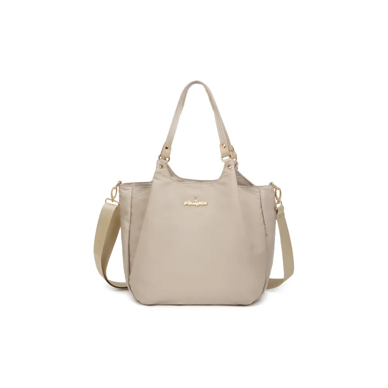 MISZAPATOS Nylon Shoulder Bag Regular Women's Khaki Brown/Navy Blue/Light Gray/Burgundy/Classic Black-4
