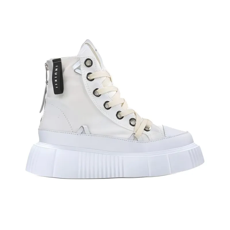Inuikii Matilda High-Top Canvas Shoes Women's White-1