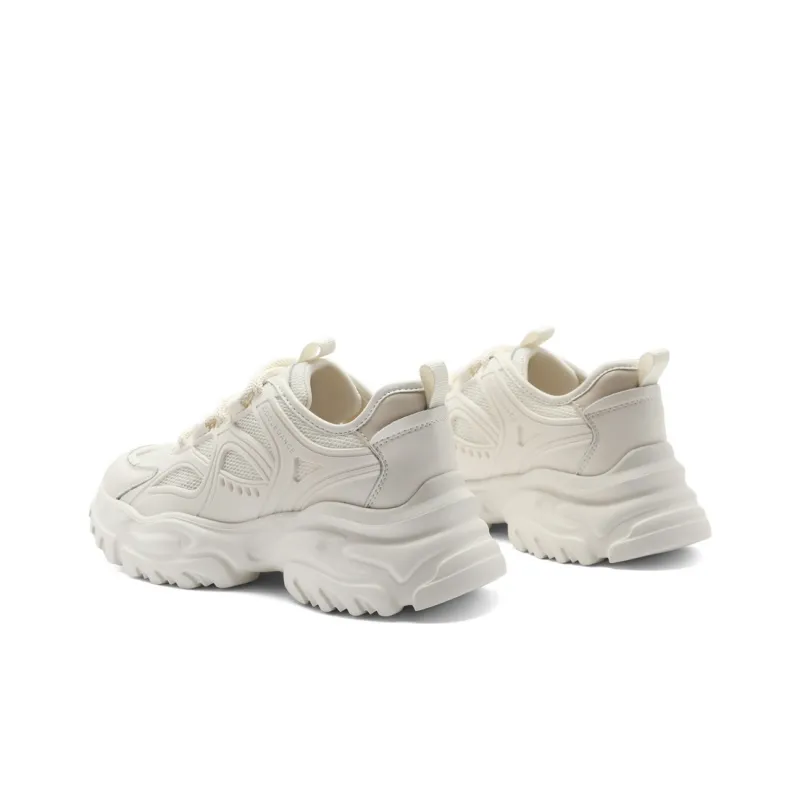 BELLE Abrasion-Resistant Slip-Resistant Low-Top Chunky Sneakers Women's _Nsec Beige Black-11