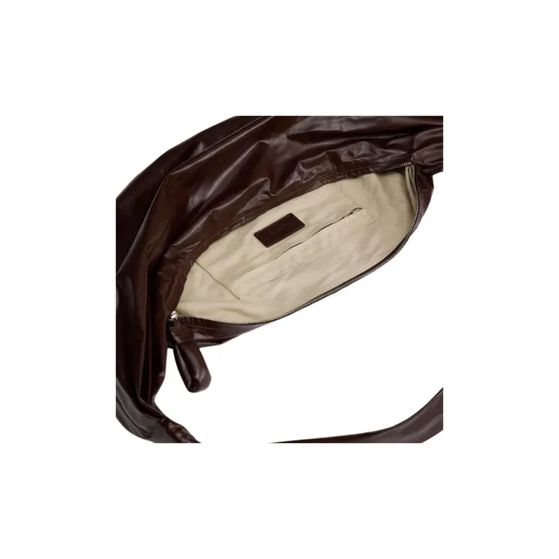 Lemaire Cow Leather Croissant Bag, Fanny Pack, Shoulder Bag, Crossbody Bag Tubas Unisex Walnut-6