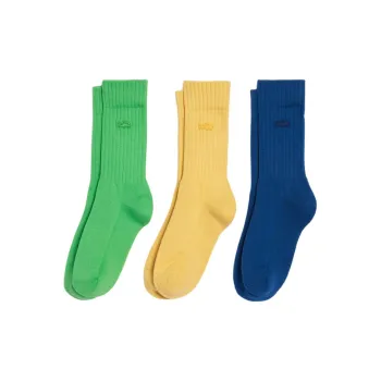 LACOSTE Mid-Calf Socks Unisex 3 Pack