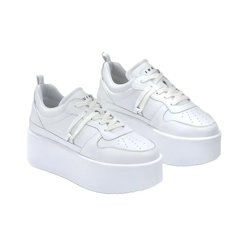 Inuikii Skateboard Shoes Women's White-2