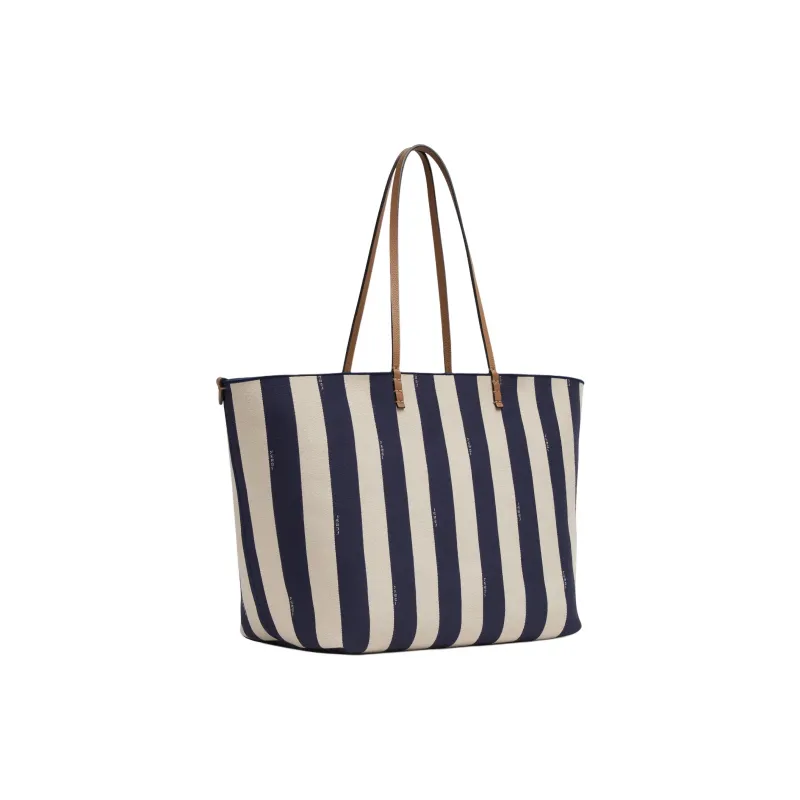FENDI Jacquard Fabric Tote Bag, Shopping Bag, Handbag Large Size Women's Midnight Blue-2