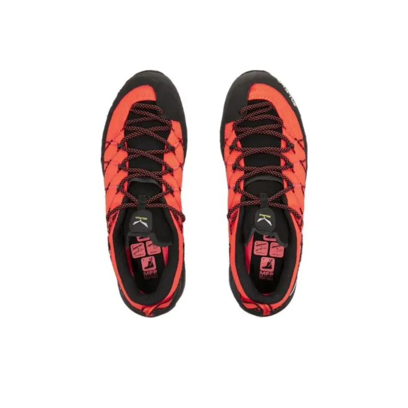 SALEWA Cushioned Anti-Slip Wear-Resistant And Water-Resistant Low-Top Trekking Shoes Women's Red Black-2