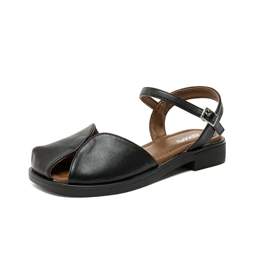 KEKAFU Strap Factory Sandals Low Heel Women's