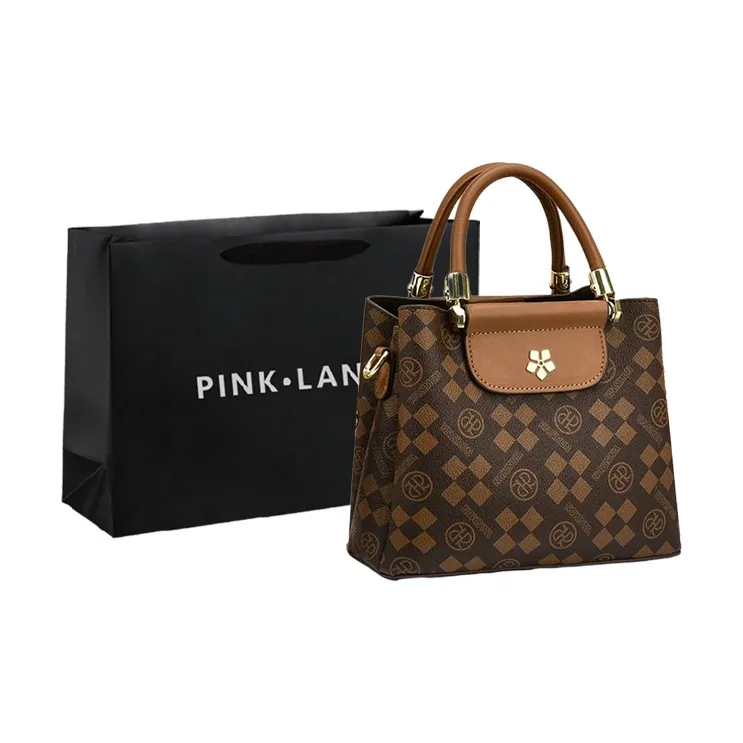 PINK·LAND PU Bucket Bags Handbag Crossbody Bag Regular Women's Ecru/Brown/Coffee-1
