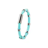Eight-Loop Negative Ion Energy Balance Sports Bracelet-Light Blue