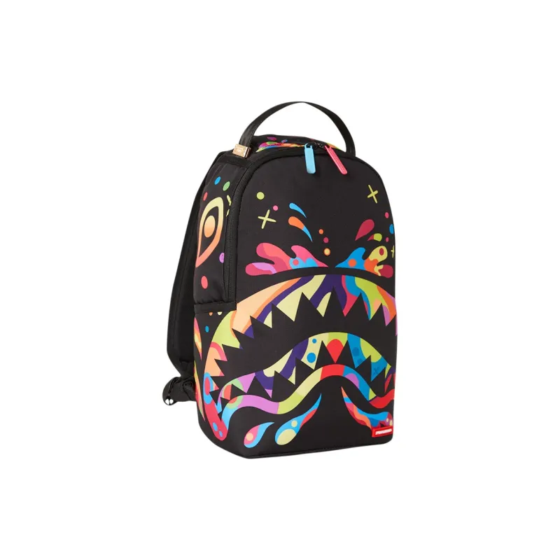 SPRAYGROUND Fabric Backpack Mini Unisex Black & Multicolor-1
