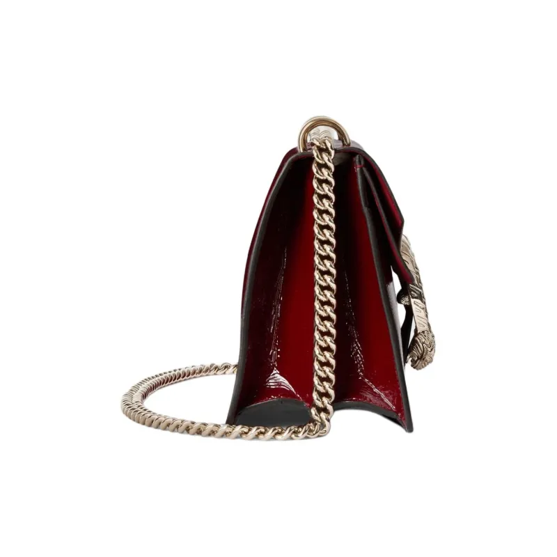 GUCCI Dionysus Patent Leather Crossbody Bag Shoulder Bag Women's Red-3