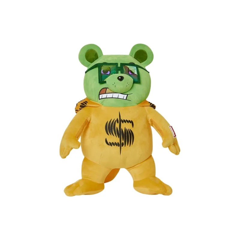 SPRAYGROUND Polyester Backpack Unisex Yellow Green-1