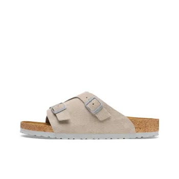 Birkenstock Zrich Suede Leather Sandals 'Stone Coin'