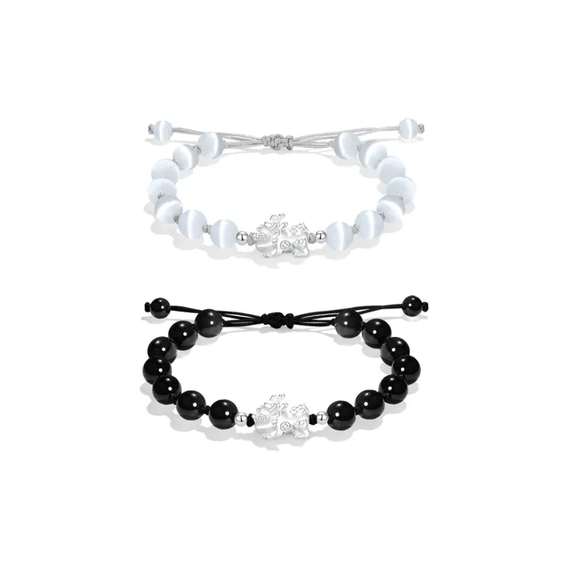 Master Kim Obsidian Bracelets Unisex-5