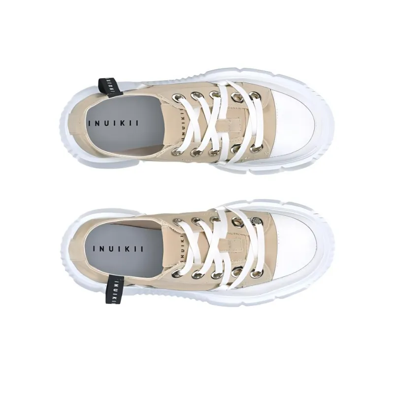 Inuikii Matilda Low-Top Canvas Shoes Women's Beige-3