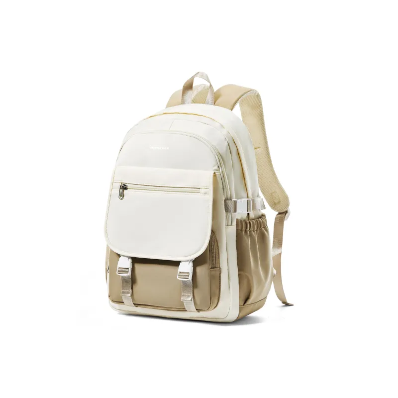 Werocker Fabric Backpack Regular Unisex Black/Ecru/Blue/Ecru & Khaki-19