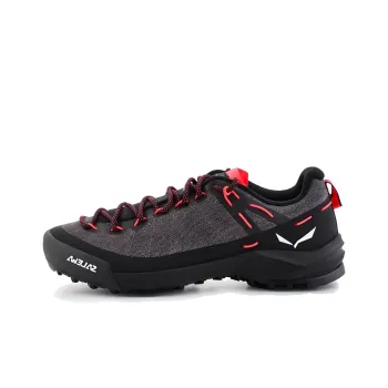 SALEWA Anti-Slip Wear-Resistant Breathable Lightweight Low-Top Trekking Shoes Women's Gray Black