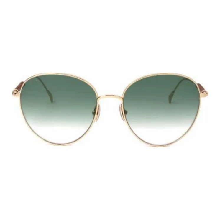 TOD'S Metal Irregular Shape Sunglasses Women's Gold-1