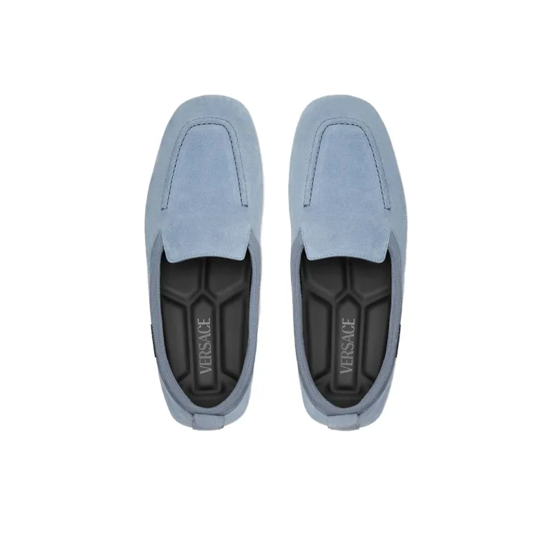 VERSACE Villa Suede Driver Shoes-3