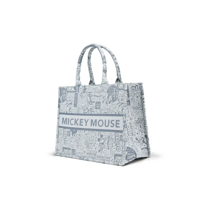 Disney Canvas Bag, Handbag Tubas Women's Silver Gray-1