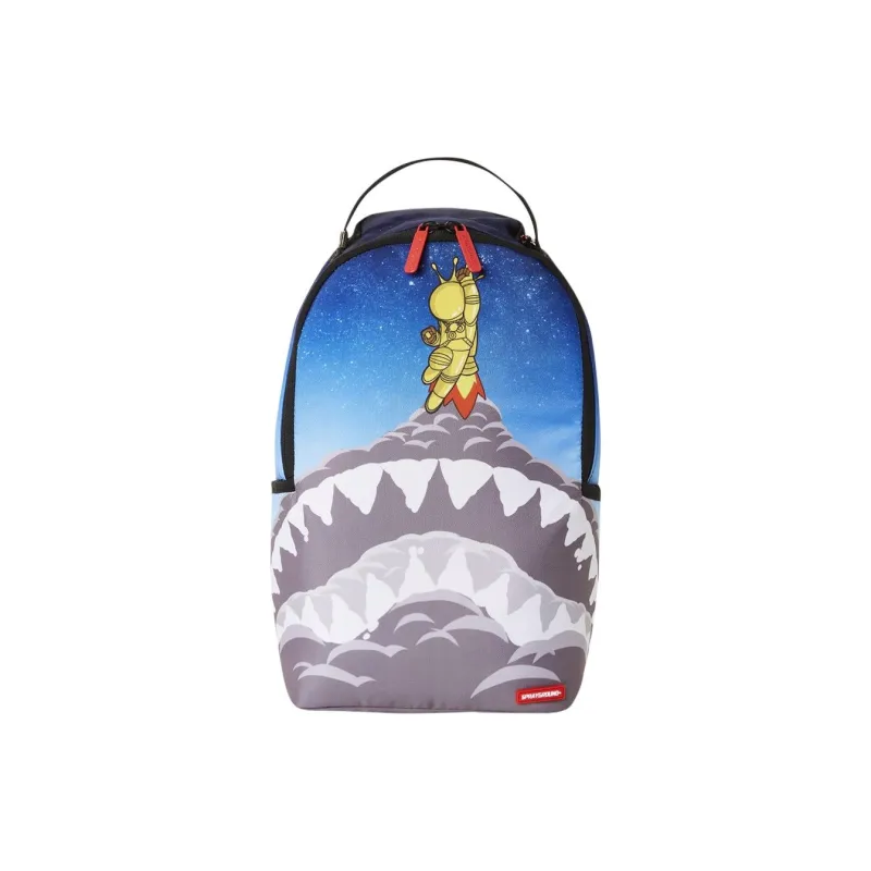 SPRAYGROUND Fabric Backpack Mini Unisex Gray Blue-0