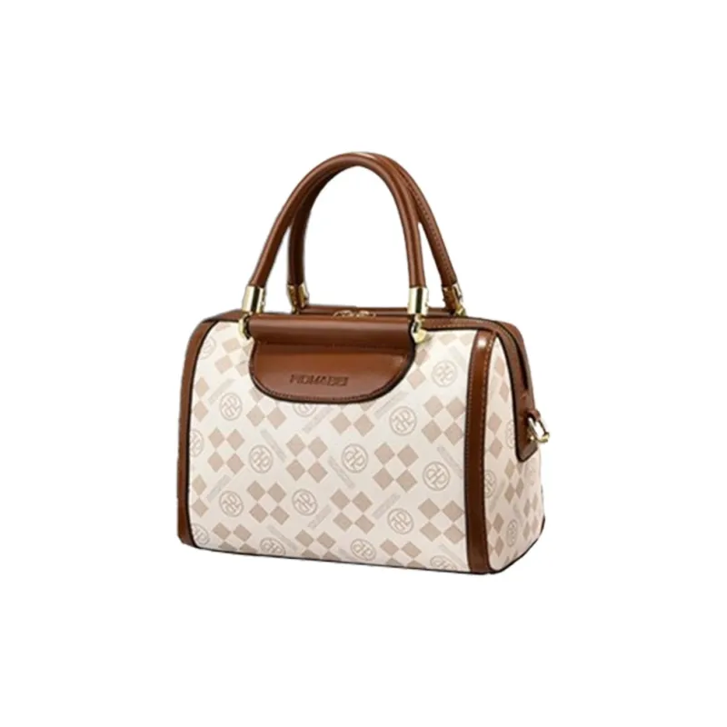 PINK·LAND PU Shoulder Bag Regular Women's Ecru/Coffee & Brown-3