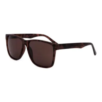 CK/Calvin Klein PVC Polyvinyl Chloride Rectangular Sunglasses Unisex Brown