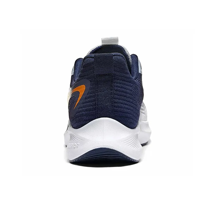 Warrior Cushioning Rebound Breathable Low Top Casual Running Shoes Men's White Dark Blue-2