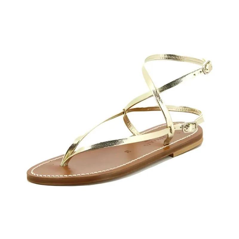 K Jacques St Tropez Strap Sandals Women's Gold-2
