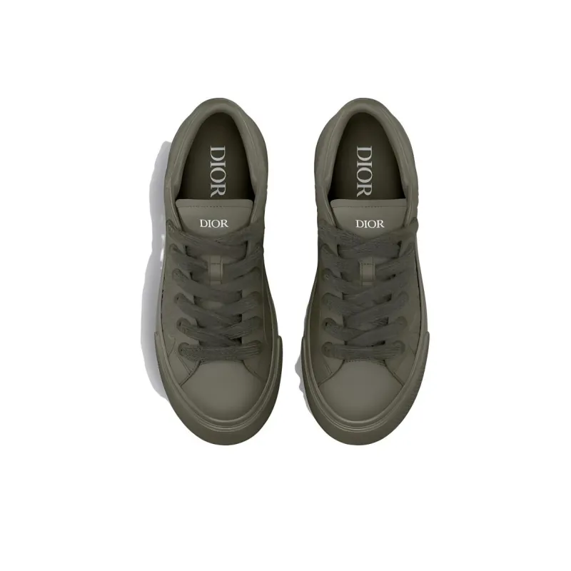 DIOR B33 Platform Shoes Skateboard Shoes Men's Green-3