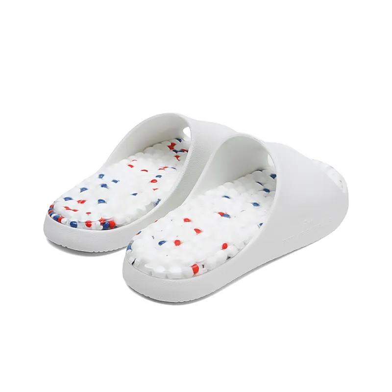 IVERSON Slip Resistant Odor Resistant Slide Slippers Unisex White-5