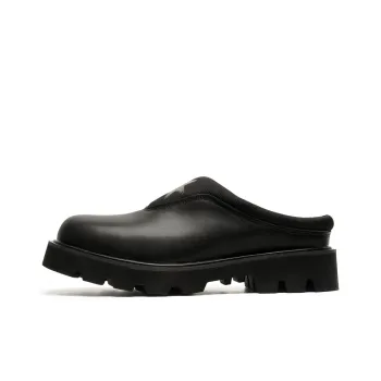 Romon Rubber Sole Stitching Odor Resistant Abrasion Resistant Slip Resistant Wrap toe Slippers Men's Black