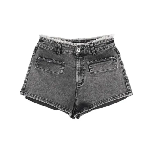 A21 Denim Shorts Women's Dark Gray