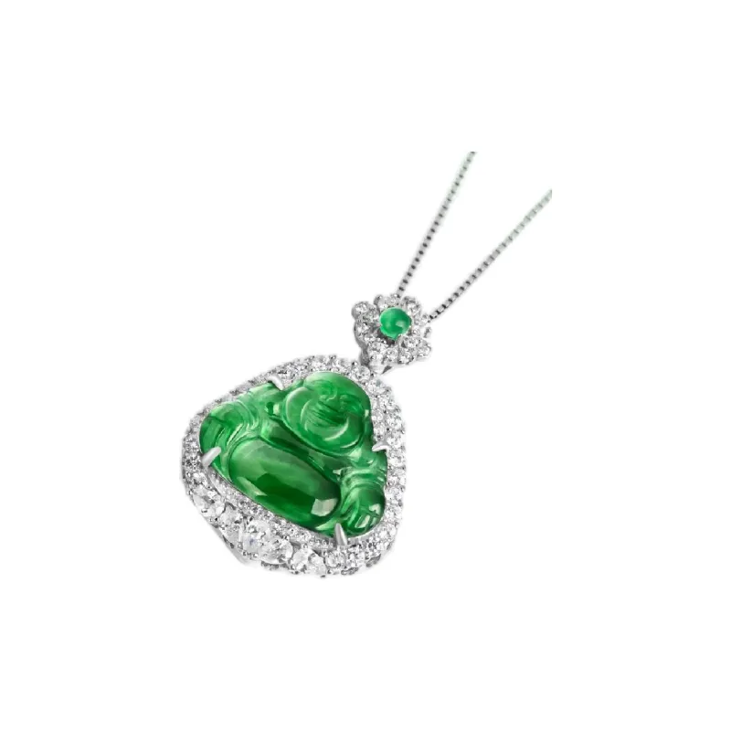 Miyu Gangnam Ice Glutinous Jadeite Pendants Women's-1