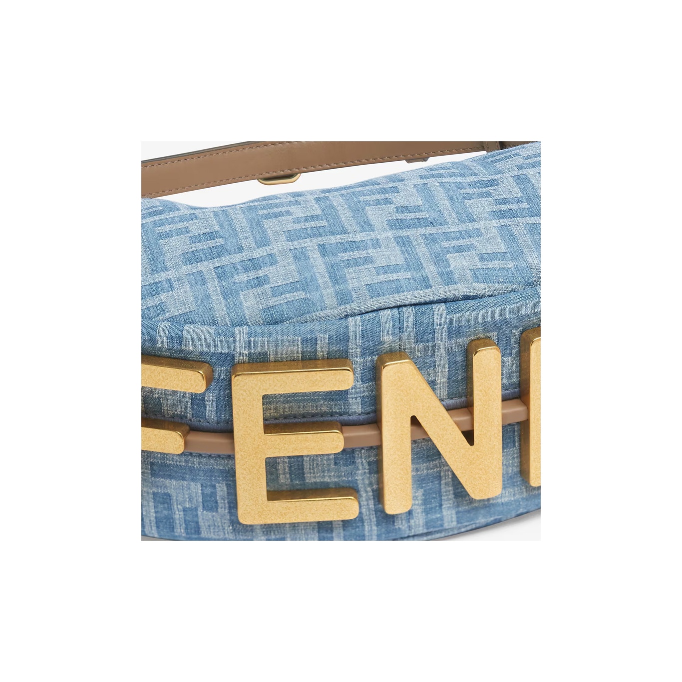ショルダーバッグ・ポシェット FENDI Fendi Shoulder Bags Women Fabric Blue/Grey Fendi Shoulder Bag - Blue | Editorialist