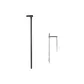 Single Section Style+Stainless Steel Double Pin Ground Stake