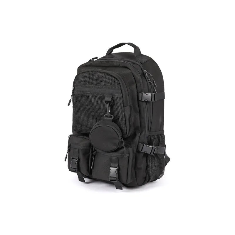 PULUWIRR Oxford Multi-Layer Storage Men's Business Bag Minimalist Style Soft Comfortable Regular Unisex Black-4