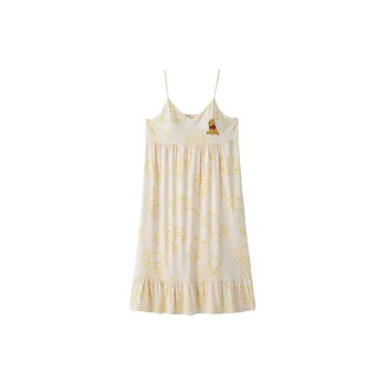 Disney Nightgown Summer Women's Light Yellow