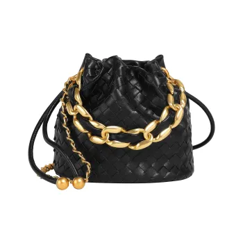 Miao Di Cow Leather Handbag Shoulder Bag Crossbody Bag Regular Women's Starburst Black