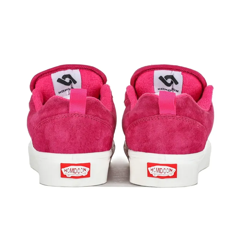 HOMDOON Coverage Anti-Slip And Wear-Resistant Low-Top Skateboard Shoes Unisex Dragon Fruit-4