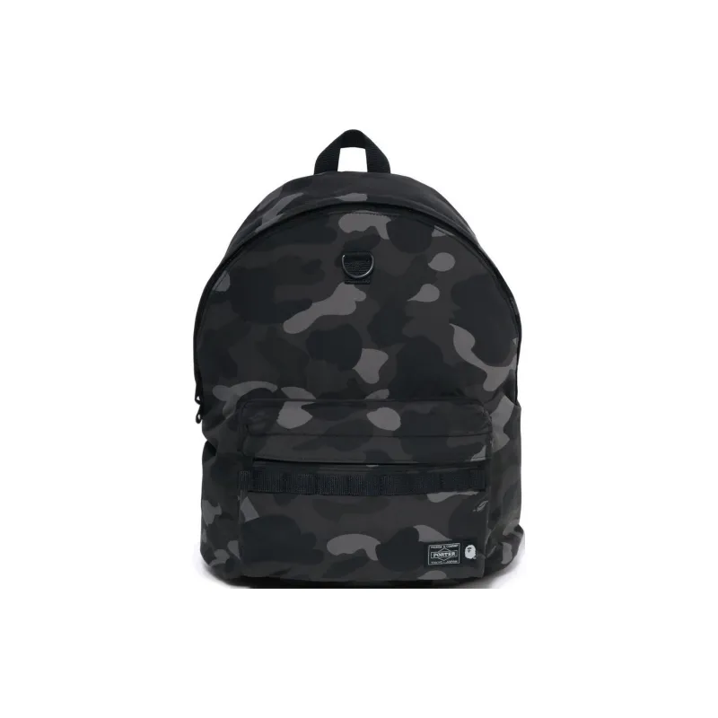 BAPE BLACK Nylon Backpack Unisex Black-0